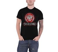 The Offspring T Shirt Distressed Skull Band Logo Official Mens Black L