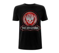 The Offspring Distressed Skull Männer T-Shirt schwarz XXL 100% Baumwolle Band-Me