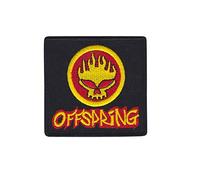 The Offspring Gold Red Punkband Oran Patch Badge Embroidered Iron on Applique Souvenir Accessory