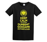 The Offspring Keep Calm You Stupid Dumbshit Goddamn Motherfucker Men's T Shirt Black S
