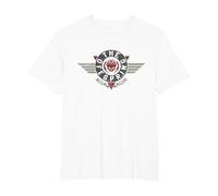 The Offspring Official Geometric Wings Logo T-Shirt, Men's Big and Tall, White, 2X Tall