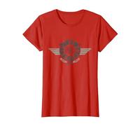 The Offspring Official Geometric Wings Logo T-Shirt, Women, Red, Large