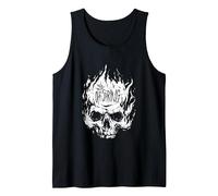 The Offspring Official White Skull Logo Tank Top