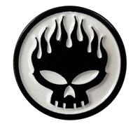 Rock Off officially licensed products The Offspring Skull Band Logo Pin Badge One Size
