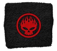 The Offspring Skull Logo Wristband (One Size) (Black/Red)