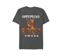 Official T Shirt The Offspring Grey Spray Logo Smash #2 Skeleton M