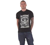 The Offspring T Shirt Jumping Skeleton Band Logo Official Unisex Black L