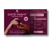 The Oh Collective Date Night Chocolates with Aphrodisiac Herbs - Strawberry Popping Candy, Truth or Dare Cards, Couples' Chocolate for Intimacy & Connection - 1 Box