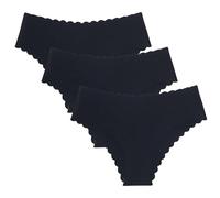 The Oh Collective Ultra-Soft Seamless Knickers for Women | Ideal for Sports, Work, and Everyday Wear | 3-pack Black No VPL Seamless Underwear Invisible and Comfortable