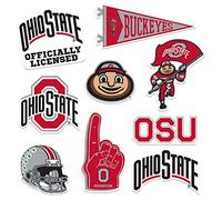 The Ohio State University 8ct Vinyl Large Deluxe Stickers Variety Pack - Laptop, Water Bottle, Scrapbooking, Tablet, Skateboard, Indoor/Outdoor - Set of 8