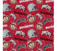 The Ohio State University Buckeyes Fabric - Officially Licensed OSU Cotton Quilting Fabric by Sykel Enterprises, Precut Yardage for Sewing & Crafts Tone on Tone