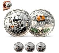 The Old F*cker Achievement Coin, Funny Growing Old is Mandatory Challenge Coins, Double-Sided Still Standing Commemorative Token, Novelty Older F*cker Club Coin, for Best Friend, Dad, Husband (3pcs)