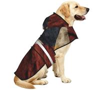 The Old German Flag Waterproof Dog Raincoat And Rain Jacket For Small Medium Large Dogs With Reflective Stripes And Adjustable Belly Strap