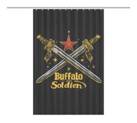 The Old Glory USA Flag Shower Curtain for Bathroom Waterproof Bath Liner with Hooks And Grommets Home Decor