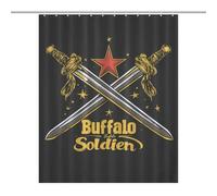 The Old Glory USA Flag Shower Curtain for Bathroom Waterproof Bath Liner with Hooks And Grommets Home Decor