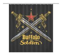 The Old Glory USA Flag Shower Curtain for Bathroom Waterproof Bath Liner with Hooks And Grommets Home Decor