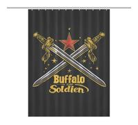 The Old Glory USA Flag Shower Curtain for Bathroom Waterproof Bath Liner with Hooks And Grommets Home Decor