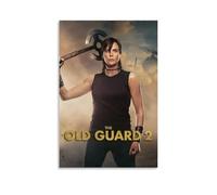 The Old Guard Action Adventure Movie Poster Wall Art Canvas Aesthetic Cover Poster Vintage Music And Movies Decorative Painting for Living Room Bed Room 12x18inch(30x45cm) Unframe-style