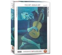 The Old Guitarist by Picasso 1000 piece jigsaw puzzle 680mm x 480mm CLEARANCE