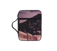 The Old Hollywood Bible Cover with Zipper, Bible Case Organizer with Handle, Water-Resistant Oxford Fabric Bible Bag for Women Men 27x20cm