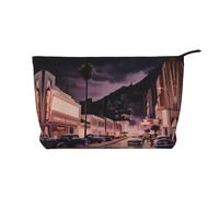 The Old Hollywood Corduroy Makeup Bag Travel Organizer Bag Cosmetic Bag Large Wide-Open Pouch
