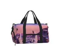 The Old Hollywood Gym Duffle Bag with Shoe Compartment Travel Weekender Overnight Bag Waterproof Sports Gym Bag with Shoulder Strap