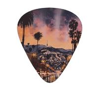 The Old Hollywood Print Guitar Picks 12-Pack - Assorted Thickness Picks (0.46 mm, 0.71 mm, 0.96 mm) with Storage Box & Assorted Unique Design for Acoustic, Electric, Bass, and Ukulele Players