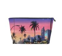 The Old Hollywood Print Travel Makeup Bag Cosmetic Toiletry Bag Wash Bag Multifunctional Storage with Zipper for Women Girls Silver