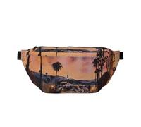 The Old Hollywood Printed Fanny Pack Waist Bag for Men Women, Adjustable Bumbags Hip Bum Bag Travel Crossbody Bags Sports Running Hiking Belt Bag