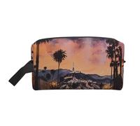 The Old Hollywood Printed Makeup Bag Large Travel Cosmetic Bags Waterproof Cosmetic Case Toiletry Bag Organizer for Women Mom Girls