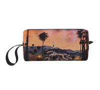 The Old Hollywood Printed Makeup Bag Simple Travel Cosmetic Bags Waterproof Cosmetic Case Toiletry Bag Organizer for Women Mom Girls