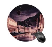 The Old Hollywood Round Mouse Pad 7.8 Inch, Portable Gaming Mouse Mat with Non-Slip Rubber Base & Smooth Surface, Waterproof Mousepad for PC, Laptop, Computer, Office, Home