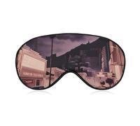 The Old Hollywood Sleep Mask for Women Men, Soft Eye Mask with Adjustable Strap for Sleeping, Light Blocking Travel Blindfold for Nap Comfortable Eye Cover for Home Office