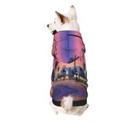 The Old Hollywood Small Dog Hoodie Cute Printed Pet Sweater with Hood for Small Breed Dogs, Lightweight Comfortable