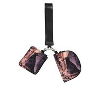 The Old Hollywood Wristlet Keychain Wallet Pouch with Strap Double Zipper Small Coin Purse Portable Wrist Bag for Travel Gym Daily Use