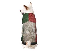 The Old Italian Flag Dog Hoodie for Small, Soft Breathable, Pet Clothes for Small