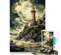 The Old Lighthouse Secrets Jigsaws 1000 Pieces for Adults Brain Challenge Toy Peaceful Time Clear Cut Art Collectible (38x52cm)