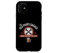 The Old Man’s Garage Repairs Cold Beer Bad Advice Mechanic Case for iPhone 11