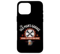 The Old Man’s Garage Repairs Cold Beer Bad Advice Mechanic Case for iPhone 16 Pro Max