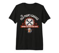 The Old Man’s Garage Repairs Cold Beer Bad Advice Mechanic Premium T-Shirt