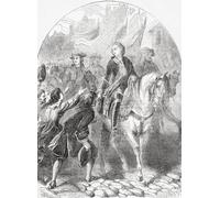 The Old Suitor Entering Dundee 1715. James Francis Edward Stuart 1688 1766 aka The Old Pretender. Son of King James II and VII of England Prince of Wales and Jacobite Suitor From Cassell's Illustrated