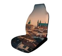 The Old Town at Sunset Car Seat Covers Universal, 1PCS Carseat Protector - Stretchable Fabric, Anti-Slip Elastic Car Seat Protector for Cars, SUV, Trucks
