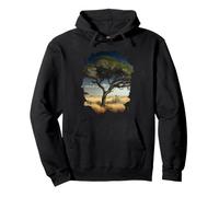 The old tree in the savannah is a symbol of nature and age Pullover Hoodie