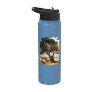 The Old Tree in the Savannah is a Symbol of Nature and Age Stainless Steel Insulated Water Bottle