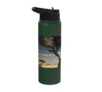 The Old Tree in the Savannah is a Symbol of Nature and Age Stainless Steel Insulated Water Bottle