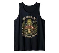 The Older I Get The Heller The No Vintage Frog Mushroom Tank Top