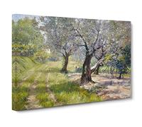 The Olive Grove By William Merritt Chase Canvas Print | Gallery Wrapped 30mm Frame Wall Art | 30x20 inches | Ready to Hang | Classic Landscape Picture | Living Room Bedroom Lounge Office