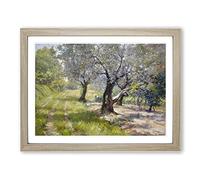 The Olive Grove By William Merritt Chase Classic Painting Framed Print | A4 Oak Framed Wall Art | Ready to Hang | Classic Historical Picture | Living Room Bedroom Lounge Office