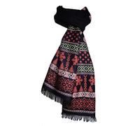 The Olive House® Mens Super Soft Winter Pattern Silk Scarf Purple