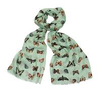 The Olive House® Womens Butterfly Scarf Green